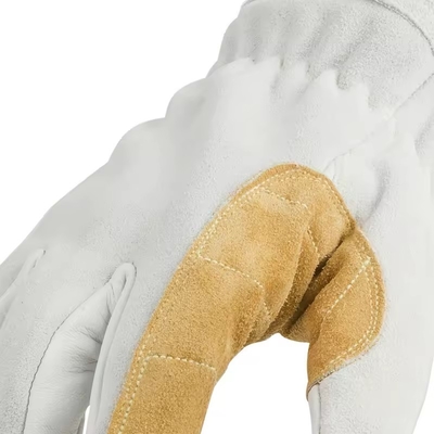 41cm Soft Top Grain Goatskin Leather Welding Gloves Goat Skin Kevlar Stitching Tig Welder Mitten Welding Gloves
