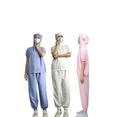 Summer Short Sleeved Work Clothes Wholesalers Food Workwear Waterproof Dustproof Workwear Workshop Work Suit