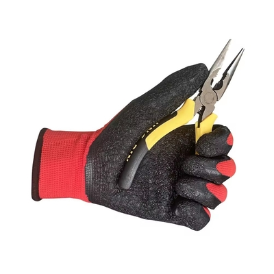 Hot Sale High Quality Frosted Coated Safety Work Cotton Gloves