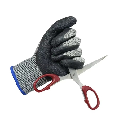 Resistant Gloves Knitted Liner Palm Coated Anti Cut Glove for Glass Industry