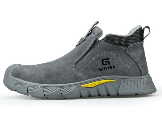 GUYISA Fashion Safety Boots Anti -Stamdamed Edison Steel Safety Boots