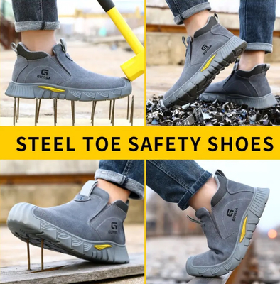 GUYISA Fashion Safety Boots Anti -Stamdamed Edison Steel Safety Boots