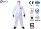 L Blue PE Laminated Fabric With SMS Non-Woven Chemical Resistant Coveralls