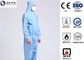 XXL Blue PE Laminated Fabric With SMS Non-Woven Chemical Resistant Coveralls