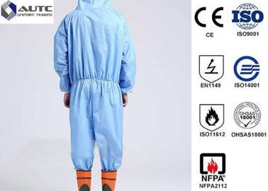 Comfortable PPE Safety Wear , Chemical Protective Suit Breathable Optimum Fit