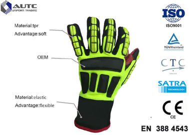 Rescue PPE Safety Gloves , Metal Safety Gloves TPR Material Wear Resistant