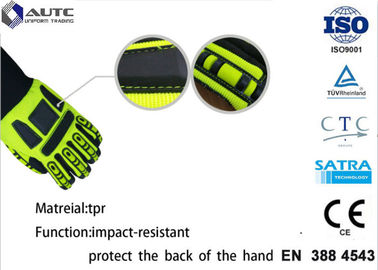 Rescue PPE Safety Gloves , Metal Safety Gloves TPR Material Wear Resistant