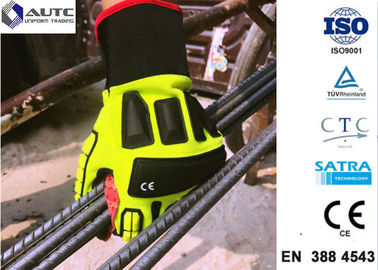 Rescue PPE Safety Gloves , Metal Safety Gloves TPR Material Wear Resistant