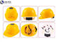 Work PPE Safety Helmet Light 51-61cm Solar Power Fan Rechargeable LED Lights