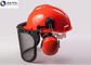 Metallurgy PPE Safety Helmet , Industrial Safety Helmet With Face Protection