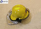 Fire Construction Safety Helmets Face Shield Yellow Polyamine Flame Retardant