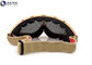 Strechable Tactical Military Goggles , Tactical Shooting Glasses Air Ventilation