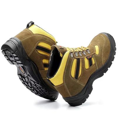 Exposed European Standard Anti-Smashing And Anti-Piercing High-Top Safety Shoes