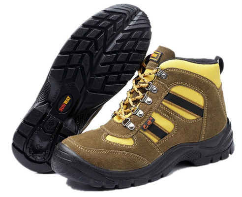 Exposed European Standard Anti-Smashing And Anti-Piercing High-Top Safety Shoes