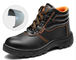 European Standard Genuine Leather Waterproof Men Work Safety Shoes Boots With Steel Toe Cap And Steel Plate