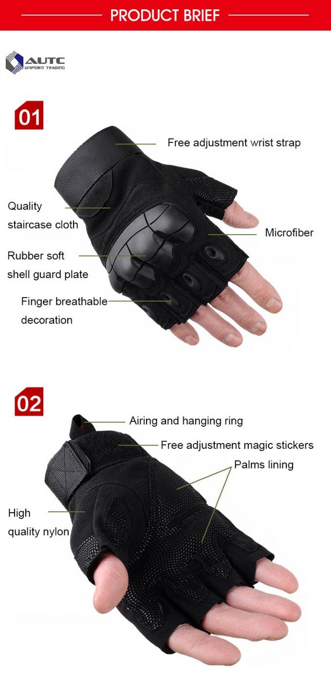 Riding Law Enforcement Gloves , Hardened Knuckle Gloves Protective High ...