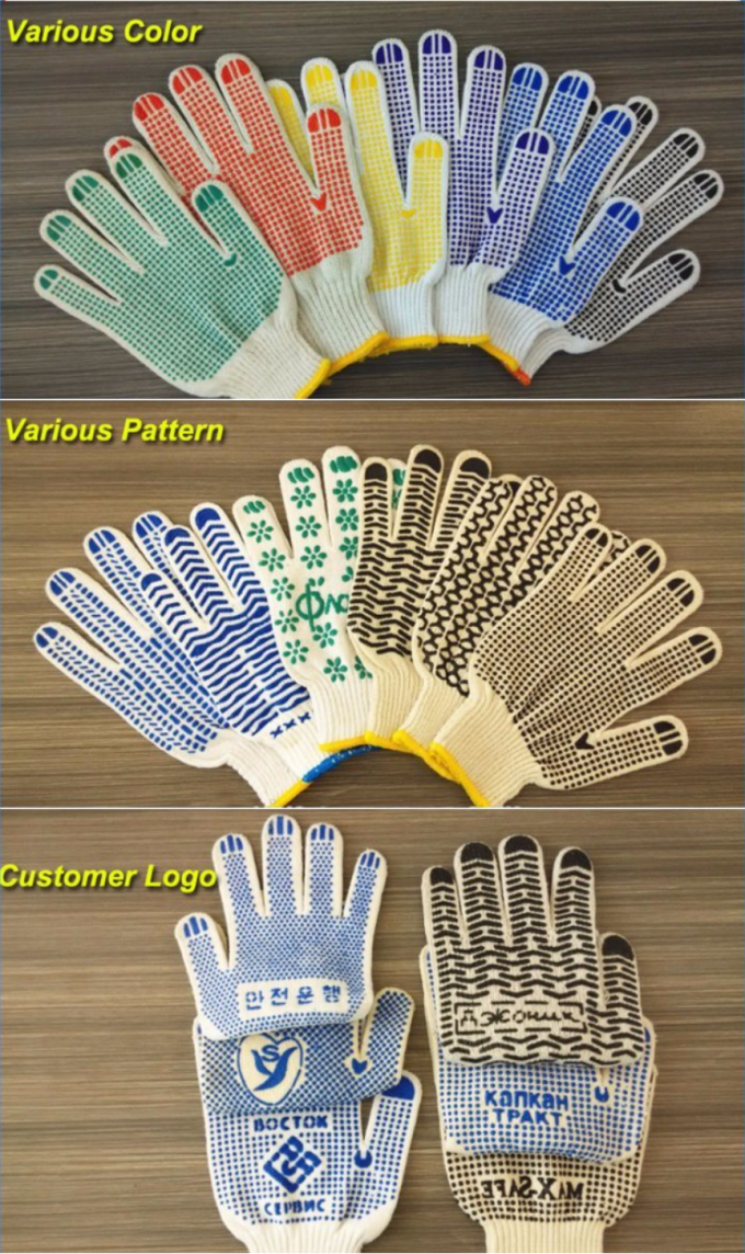 Click PPE Safety Gloves Multi Function , Cotton Hand Gloves For Industrial Use
