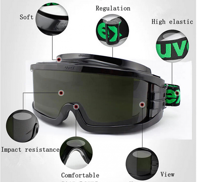 Electrical Engineering PPE Safety Goggles Splash Proof Adjustable Headband