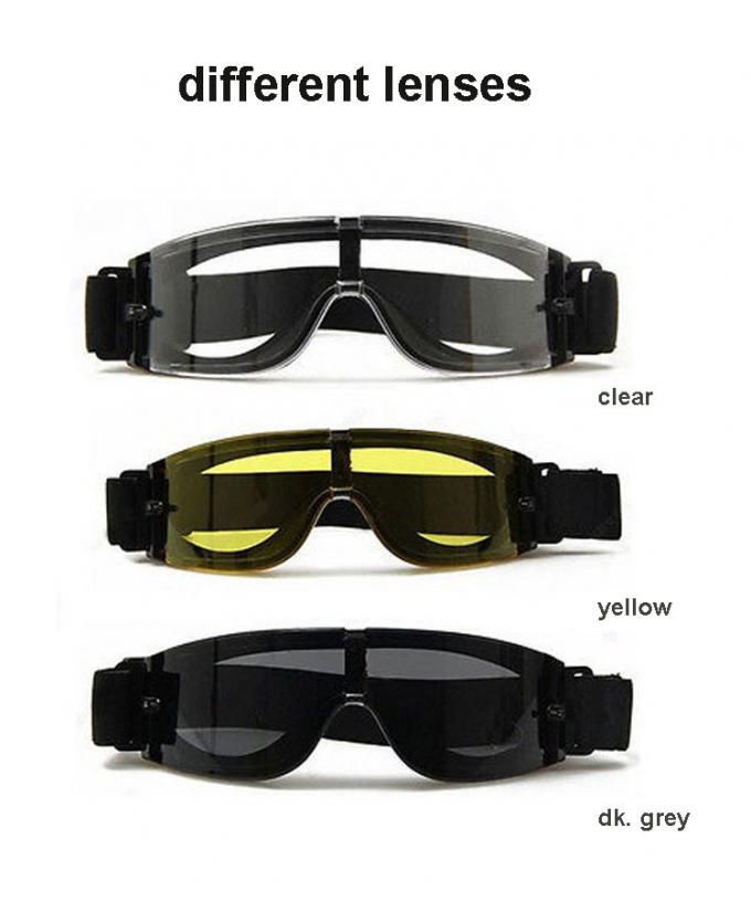 Bulletproof Military Safety Glasses Anti Fog Colorful Easy Cleaning